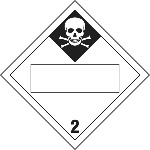 Product image for Brady 60391 Dot Vehicle Placards Sign, 10.75" H x 10.75" W x 0.024" D, Paper