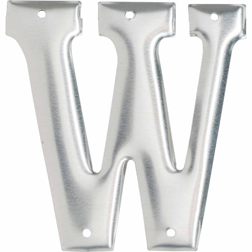 Product image for Brady 1600-W 1600 Series Permanent Aluminum Embossed Number and Letter Labels, W