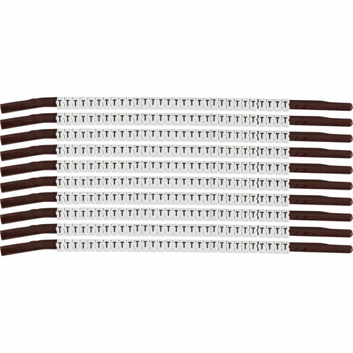 Product image for Brady SCN15-T ClipSleeve T Wire Markers, Pack of 10 Each, 12 AWG