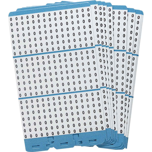 Product image for Brady PWM-0 Porta-Pack® Wire Marker Book Refill - Repositionable Vinyl Cloth, Legend 0