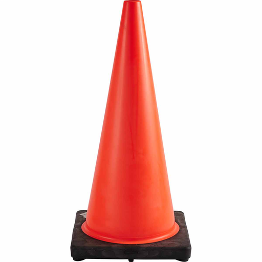 Product image for Brady 43781 Traffic Cone With Black Base - 28"