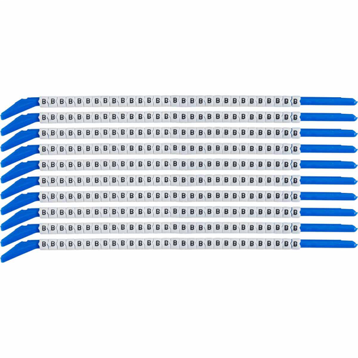 Product image for Brady SCN13-B ClipSleeve B Wire Markers, Pack of 10 Each, 14 AWG