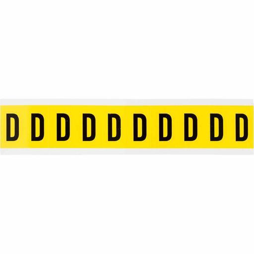 Product image for Brady 3430-D 3430 Series Repositionable Number and Letter Labels, D