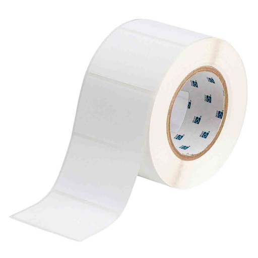 Product image for Brady THT-19-488-1 Polyester Labels, 2" H x 3" W, Roll of 1000 Labels, White