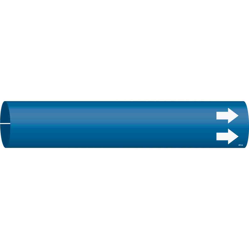 Product image for Brady 4013-A Blank Pipe Marker with Arrow, 0.8125" H x 0.8125" W, Fits Pipes 0.75" Dia. Thru 1.375" Dia.