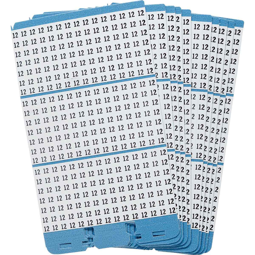 Porta-Pack® Wire Marker Book Refill - Repositionable Vinyl Cloth, Legend 12