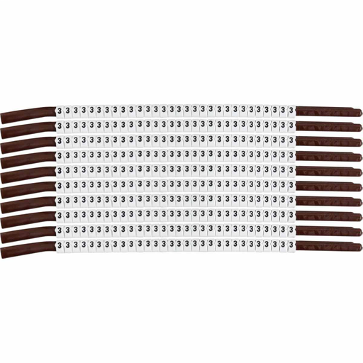 Product image for Brady SCN15-3 ClipSleeve Wire Markers Size 15 Nylon 14 AWG - 12 AWG, 3 Pack of 300 Each
