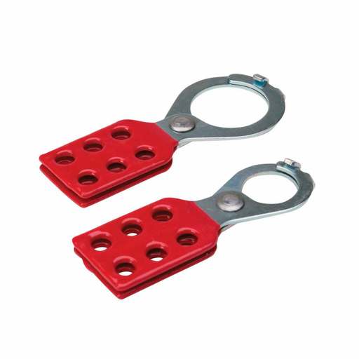 Product image for Brady 105718 Steel Lockout Hasp, 1" Diameter Jaws