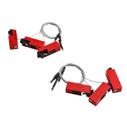 Product image for Brady 65810 Clamp-On Lockout w/2" Cable, 6/Pack