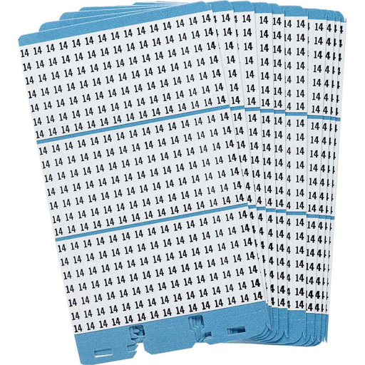 Porta-Pack® Wire Marker Book Refill - Repositionable Vinyl Cloth, Legend 14