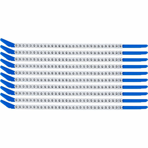 Product image for Brady SCN13-Q ClipSleeve Q Wire Markers, Pack of 10 Each, 14 AWG