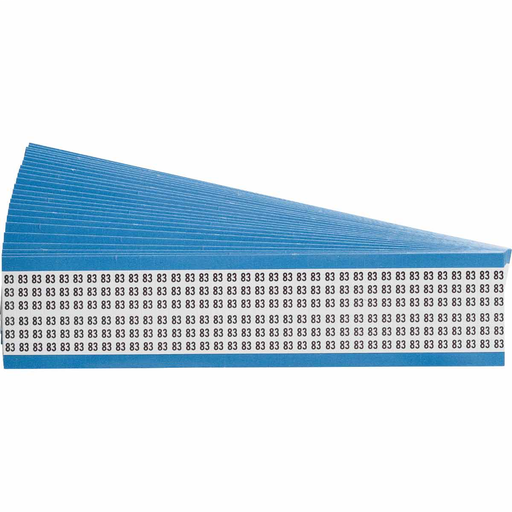 Product image for Brady WM-83-PK Wire Marker Card - Repositionable Vinyl Cloth, Legend 83