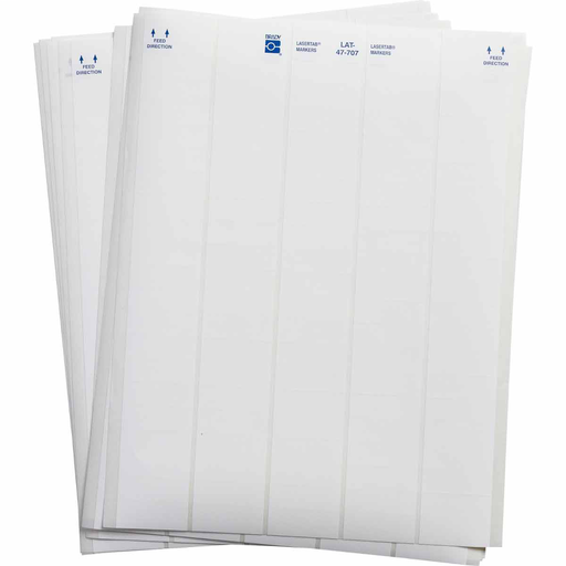 Product image for Brady LAT-47-707-10 LaserTab Polyester Labels, Pack of 106 Sheets