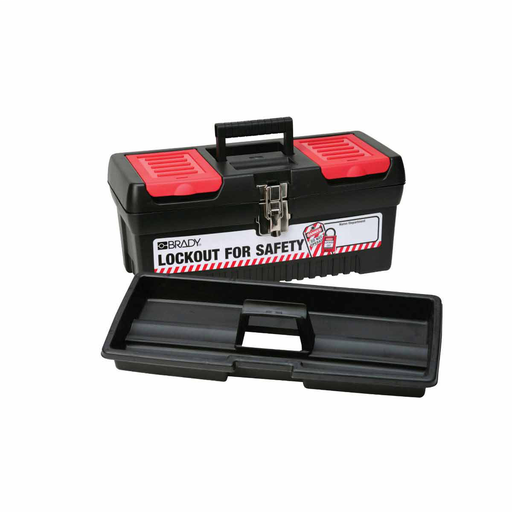 Product image for Brady 105906 Portable Lockout Tagout Station Boxes 7.8 in H x 16.2 in W x 7.3 in D