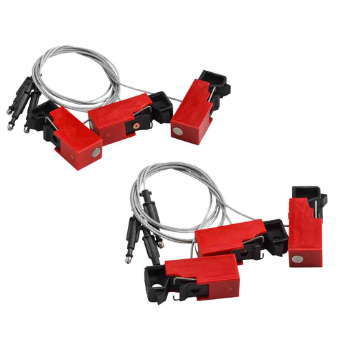 Product image for Brady 65815 Snap-On Lockout w/2" Cable, 6/Pack