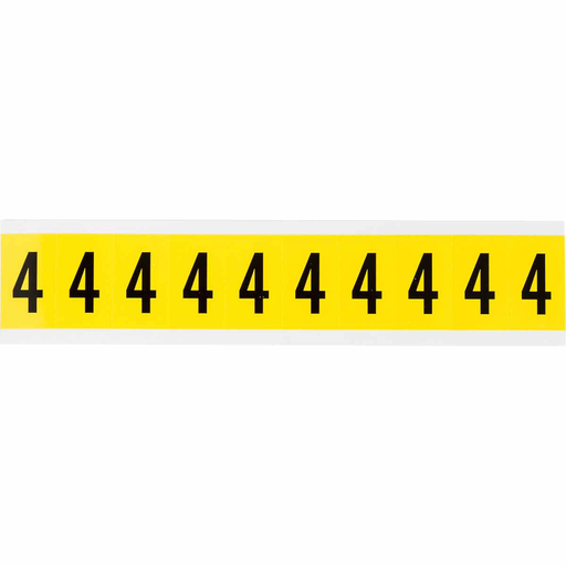 Product image for Brady 3430-4 3430 Series Repositionable Number and Letter Labels, 4