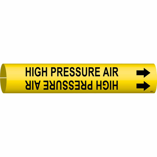 Product image for Brady 4075-C HIGH PRESSURE AIR Pipe Marker, Fits Pipes 2.5" Dia. Thru 3.875" Dia.