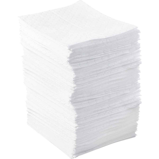 Product image for Brady BPO200 BASIC® Oil Only Absorbent Pads - Light Weight , 15" x 17", Absorbency Capacity 34 gal