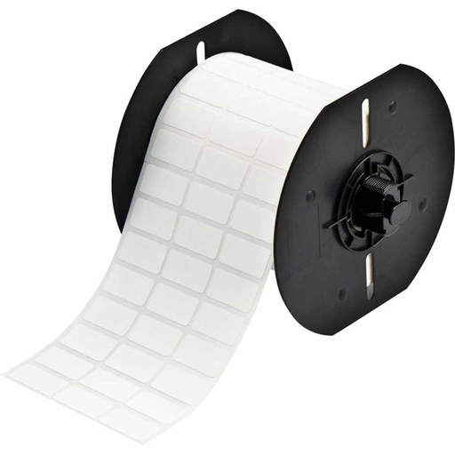 Product image for Brady B33-5-425 B33 Series Polypropylene Labels 0.5 in H x 1 in W White 5000/RL