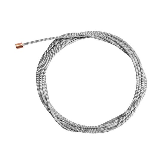 Product image for Brady 65320 Lockout Cables 0.125 in Dia x 10 ft L Steel Silver