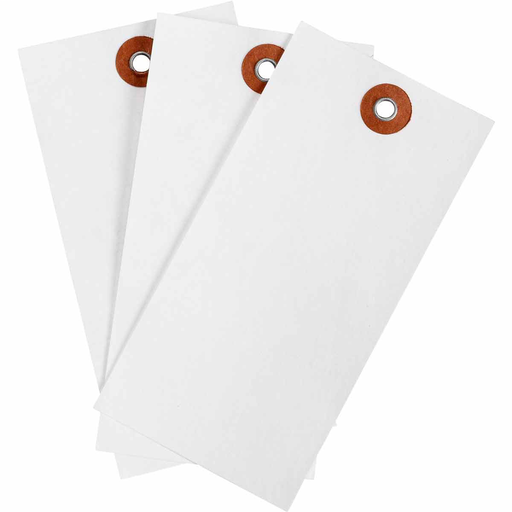 Product image for Brady 102036 Blank Write-On Tags, 4.75" H x 2.375" W