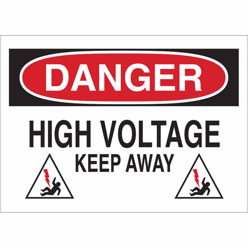 Product image for Brady 25541 CAUTION Hot Surface. Do Not Touch. Sign, 10" H x 14" W x 0.06" D, Polystyrene, Black/Red/Yellow on White