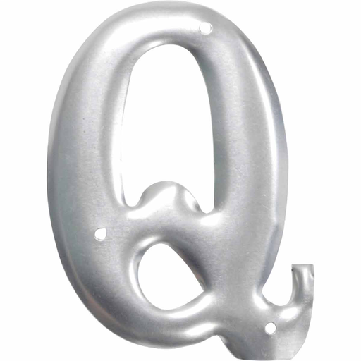 Product image for Brady 1600-Q 1600 Series Permanent Aluminum Embossed Number and Letter Labels, Q