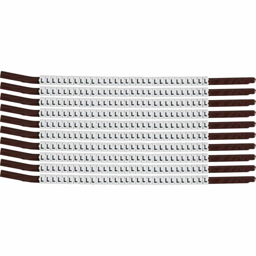 Product image for Brady SCN15-L ClipSleeve Wire Markers Size 15 Nylon 14 AWG - 12 AWG, L Pack of 300 Each