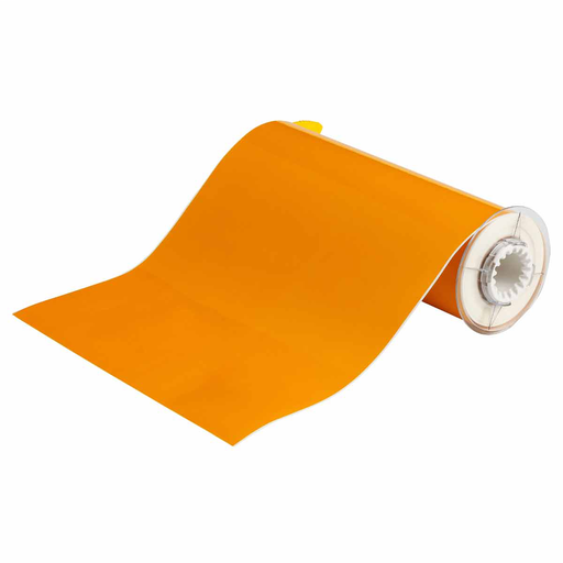 Product image for Brady 13578 BBP85 Series Hi-Performance Polyester Labels, 10" W x 50' L, Yellow