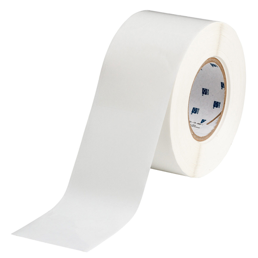 Product image for Brady THTOL-178-966B-1 Clear Overlaminate For Labels, 3.5" H x 3" W, Clear, Roll of 1000 Labels,