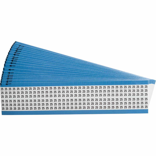 Product image for Brady WM-25-PK Wire Marker Card - Repositionable Vinyl Cloth, Legend 25