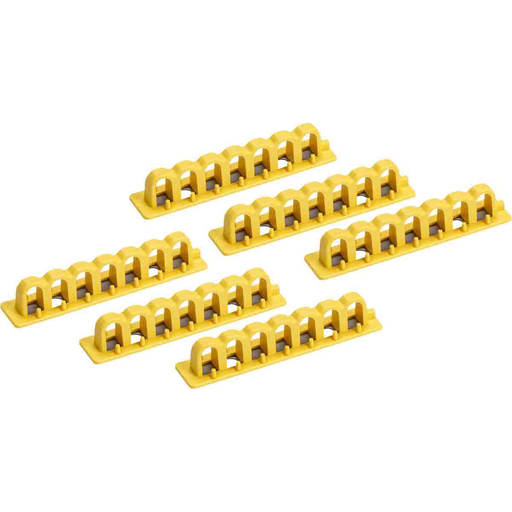 Product image for Brady 65814 EZ Paneloc™ 4" Lock Rail w/7 Loops, 6/Pack