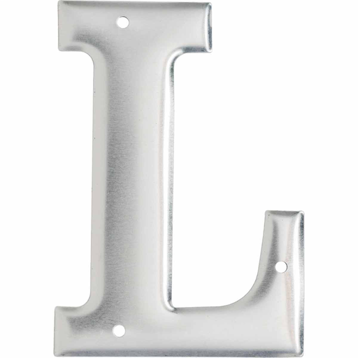 Product image for Brady 1600-L 1600 Series Permanent Aluminum Embossed Number and Letter Labels, L