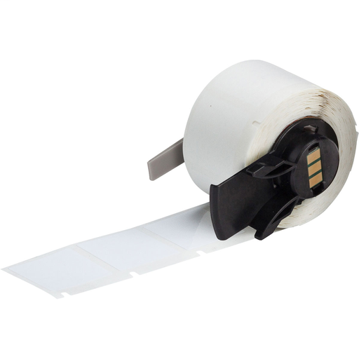 Product image for Brady PTL-19-422 BMP61 M611 TLS 2200 Polyester Labels, 1" H x 1" W, White, Acrylic