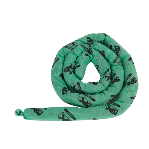 Product image for Brady HAZ124 HAZWIK Chemical Absorbent Socks, 3" x 12', Absorbency Capacity 12 gal