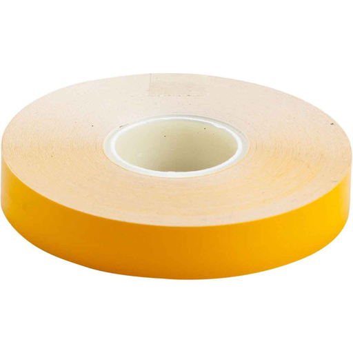 Product image for Brady 121129 Marking Tape Roll - Adhesive Vinyl, Solid Color, Yellow, 0.50" x 50'