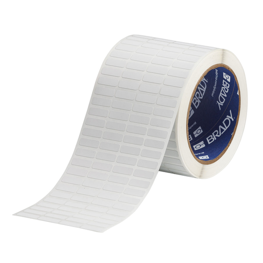 Thermal Transfer Label, 0.25" x 3", Acrylic Adhesive, White