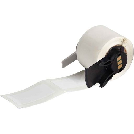 Product image for Brady PTPSL-20-422 BMP61 M611 TLS 2200 Glossy Polyester Labels, 1" H x 2" W, White, 100 Labels