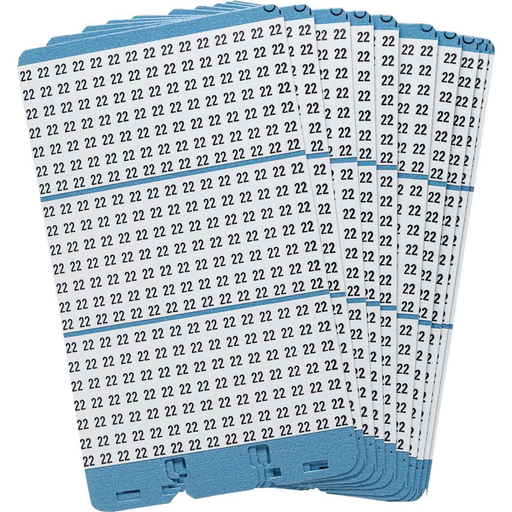 Porta-Pack® Wire Marker Book Refill - Repositionable Vinyl Cloth, Legend 22