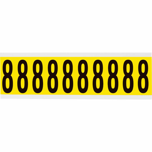 3440 Series Repositionable Number and Letter Labels, 8