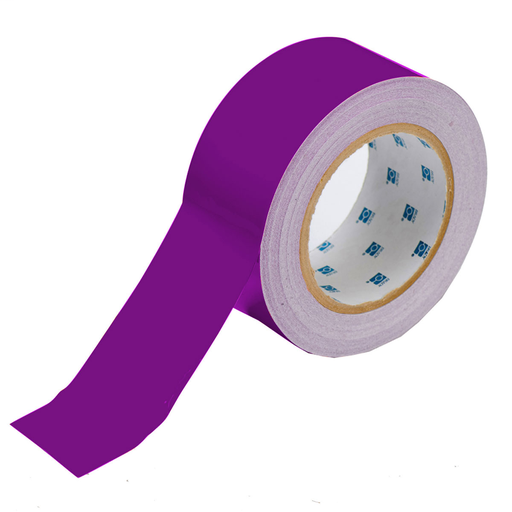 Product image for Brady 134086 ToughStripe® Floor Marking Tape Roll - Polyester, Solid Color, Purple, 2" x 100'