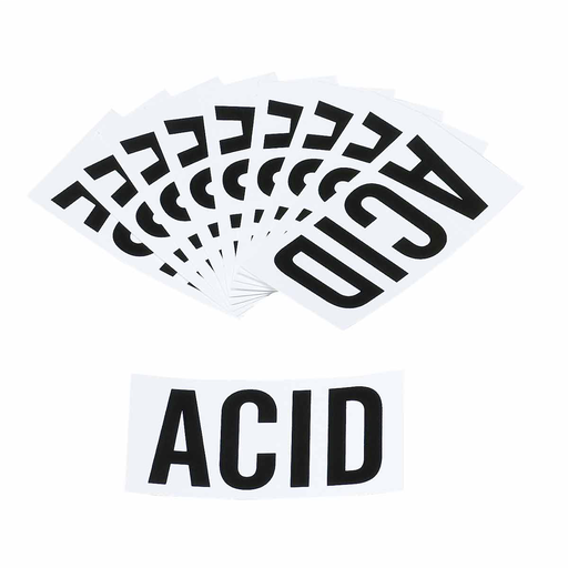 Product image for Brady 58672 ACID Labels, 2" H x 0.004" D