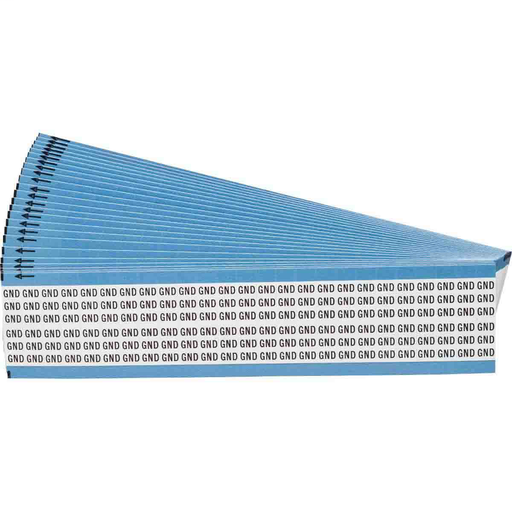 Product image for Brady WM-GND-PK Wire Marker Card - Repositionable Vinyl Cloth, Legend GND