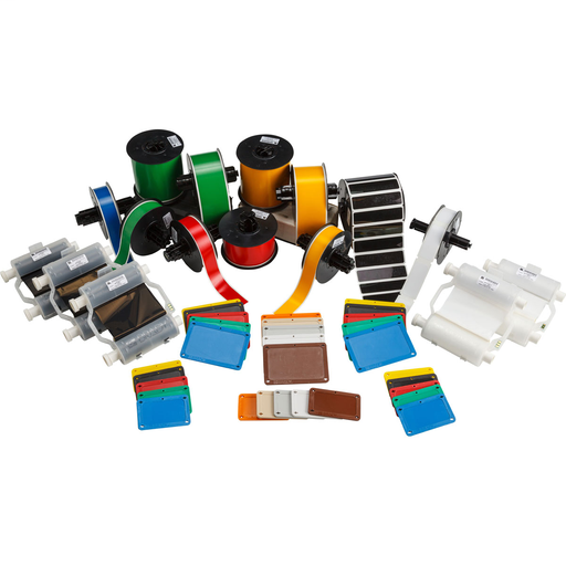 Product image for Brady 142064 B30 Series Pipe ID Supply Starter Kit, Includes Labels and Ribbons