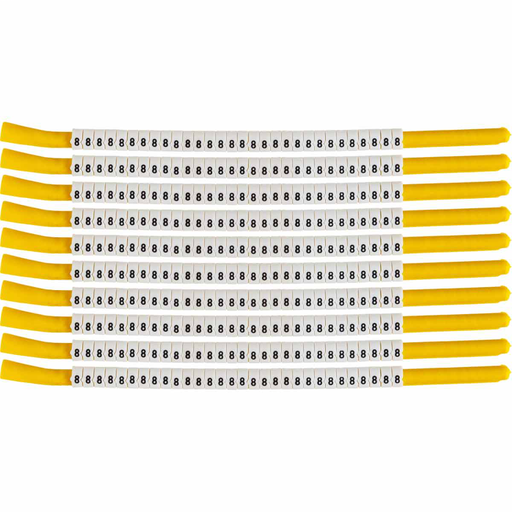 Product image for Brady SCN18-8 ClipSleeve 8 Wire Markers, Pack of 10 Each, 8 AWG