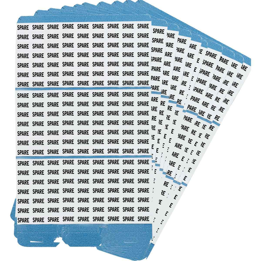 Product image for Brady PWM-SPR Porta-Pack® Wire Marker Book Refill - Repositionable Vinyl Cloth, Legend SPARE