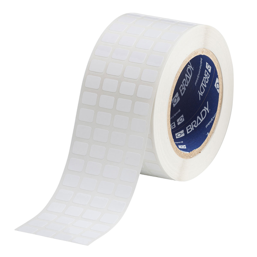 Product image for Brady THT-148-422-10 Glossy Polyester Labels, 0.375" H x 0.5" W