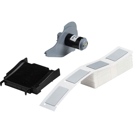 Product image for Brady M71EP-173-593-SL BMP71 Foam Backed Raised Panel Labels, 2" H x 1" W, Box of 100 Labels, Silver