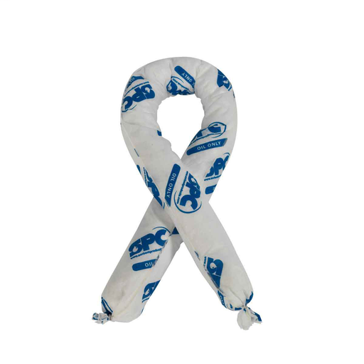 Product image for Brady OIL430 Oil Only Absorbent Socks, 3" x 4', Absorbency Capacity 28 gal