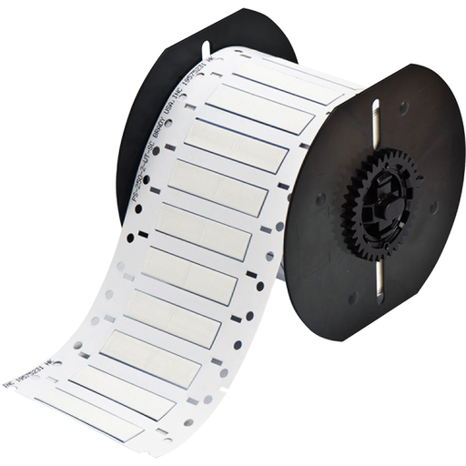 Product image for Brady B33-250-2-342-2 B33 Series PermaSleeve Single-sided Polyolefin Wire Marking Sleeves, 0.25" Dia x 1" W, White